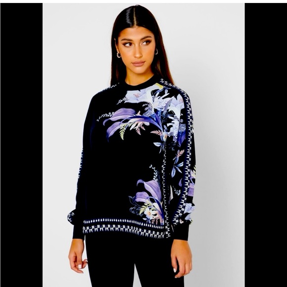 Ted Baker Caella Decadence flowered long sleeved blouse, size 3 (10-12) - Picture 1 of 10